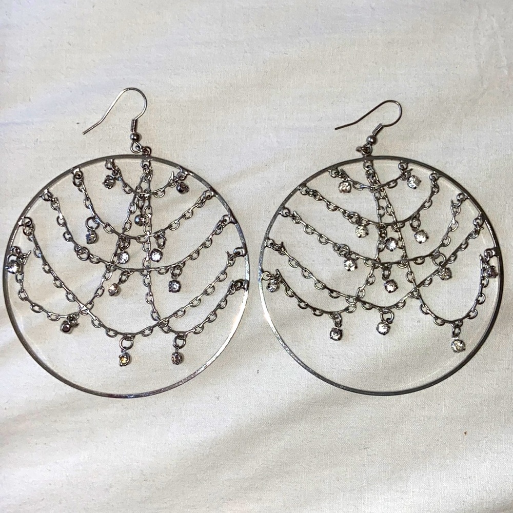 Chandelier Hoop Earrings
